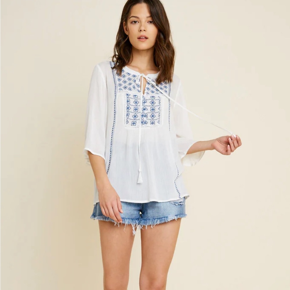Hayden. Small. EUC. Peasant top.